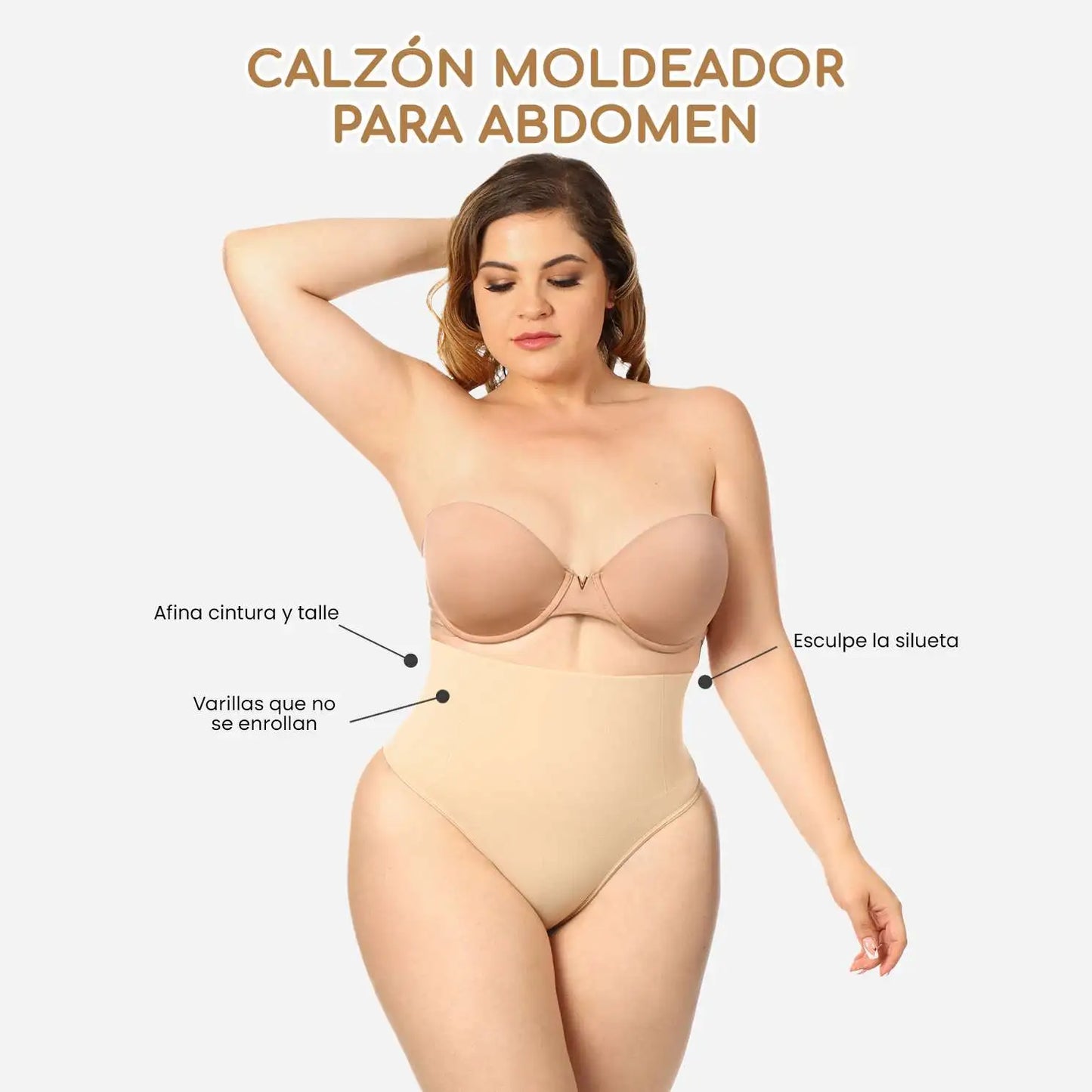 Braga 2 en 1 moldeador de abdomen y cintura 🍑