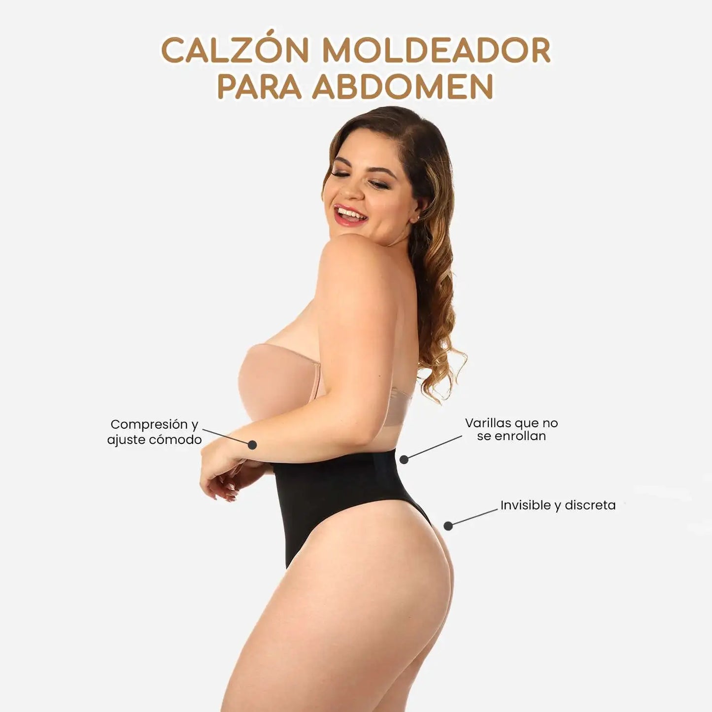 Braga 2 en 1 moldeador de abdomen y cintura 🍑
